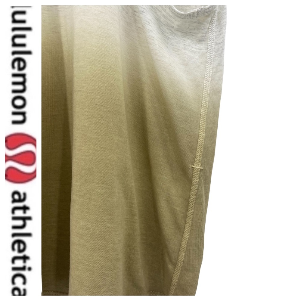 💕SALE💕 Lululemon Om Ombrey Tan White Razorback Tank Top - Picture 4 of 8